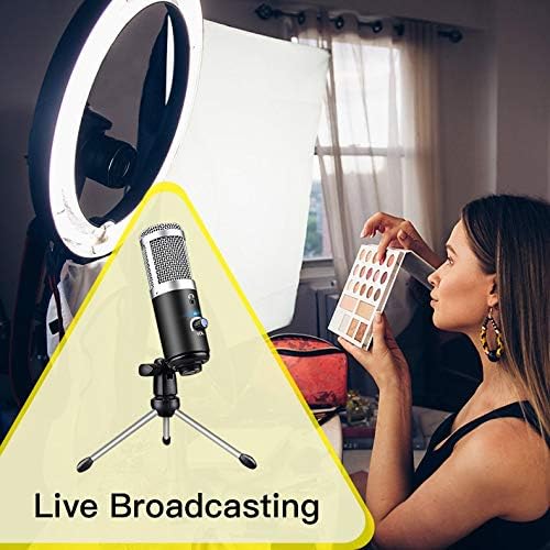 Microfones de condensador USB do microfone SBSNH para laptop Recording Studio Streaming Gaming Karaokê Vídeos