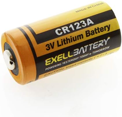 3.0V Exell EB-CR123A Bateria de lítio | Capacidade mais alta no mercado 1700mAh | Fits Honeywell 5816, 5816MN, 5819, 5815, 5817CB, 5817 substitui VL123A EL123A, EL123AP, VL123A, CR123