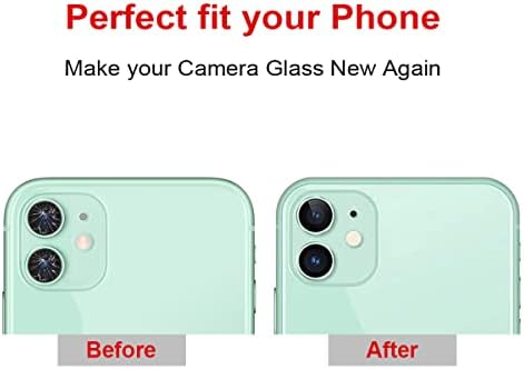 Perzework Original traseiro traseiro lente de vidro Substituição de vidro para iPhone 11 6,1 polegadas com adesivo