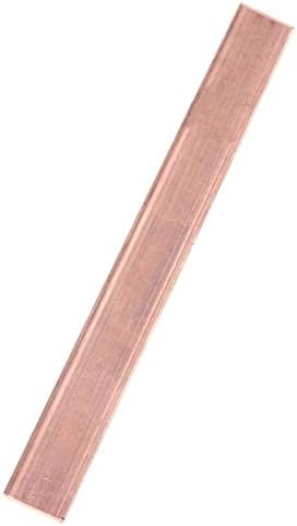 Folha de cobre pura de Yiwango 100mm/3. 94 polegadas T2 Cu de metal barra plana artesanato Diy Scraps Metalworking Pure Copper Fheel