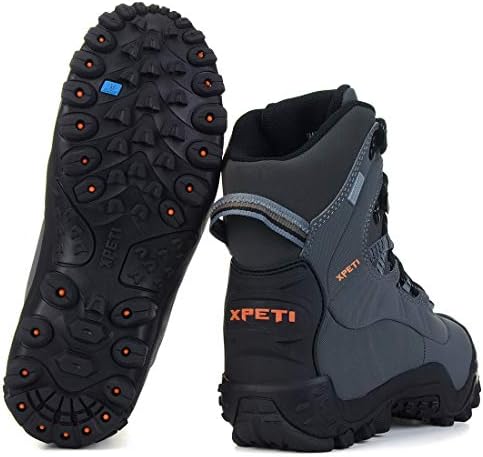 XPETI Men's Thermator Mid-Rise Lightweight caminhada sem deslizamento sem deslizamento de botas