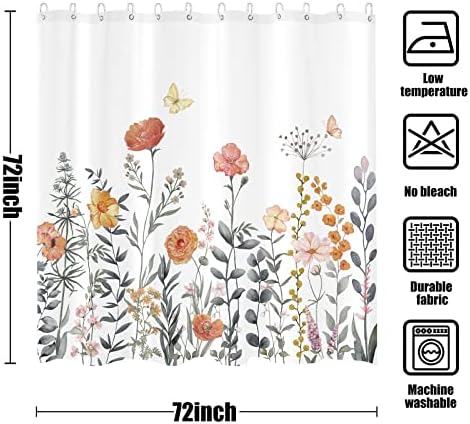 Cortina de cortina de cortina de cortina de cortina floral Kanuyee Curta