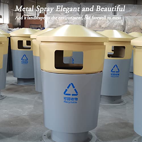 Lixo ao ar livre Lelamp lixo lixo cilíndrico pode lixo de aço inoxidável pode chegar a um recipiente de resíduos de cinzas adequado