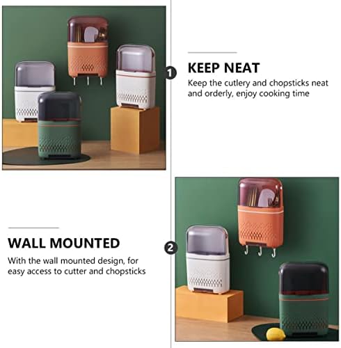 Housoutil Montado com parede Rack de secagem 1pc pauzinhos rack rack de cozinha talheres organizador de utensília gaveta