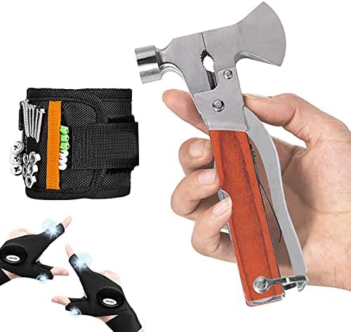 Hammer multitool, multiuso 14 em 1 ferramenta de acampamento sobrevivência de martelo de martelo de martelo conjunto de ferramentas