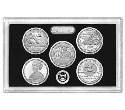 2023 S 2023 S Silver Quarter Proof Set 5 Coin DCam US Mint 23Ws com Box e Coa Quarter Us Mint Proof