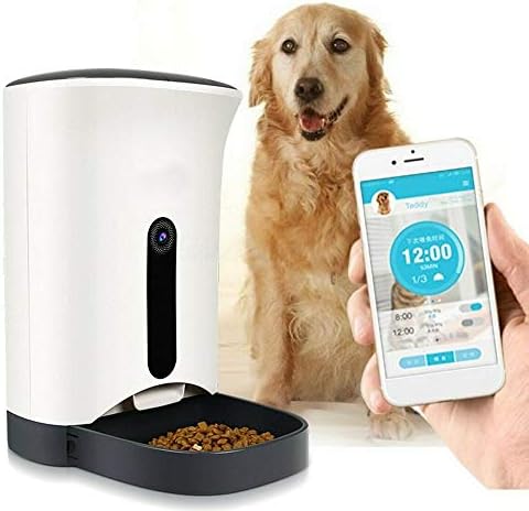 ZZK alimentador inteligente alimentação automática gatos e cães Câmera de vigilância para alimentadores de distribuição de