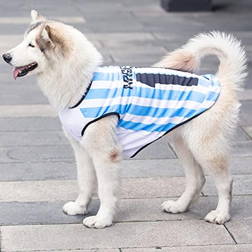 6 PCs/conjunto Jersey de cães de basquete de futebol, camisa esportiva de cachorro respirável e confortável, vestuário de uniforme de cachorro para cães médios e grandes pequenos e grandes