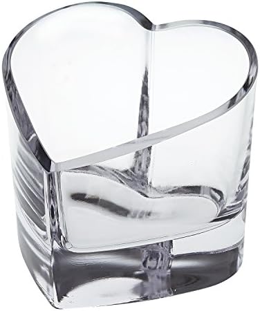 Boca de cristal elegante e moderna soprado barware decorativo - Romance Heart Bowl 5,5 ”x 5,5”