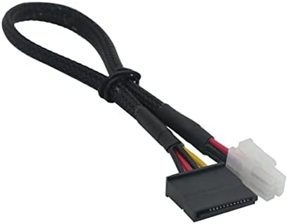 YouKitty ATX 4 pinos para o cabo de adaptador de potência do disco rígido SATA para placas-mãe