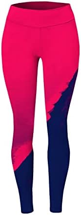 Ioga gradiente de tie-dye correndo perneiras para mulheres perneiras de cintura alta