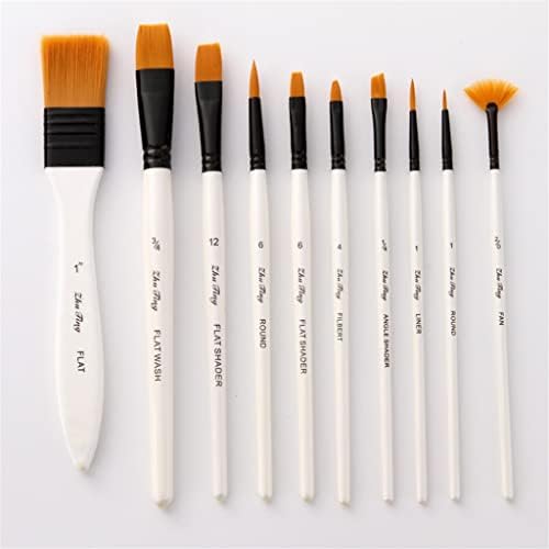 Pincadeiras de pintura genigw com bolsa de pano conjunto de arte profissional desenho de madeira pincel de canetas de