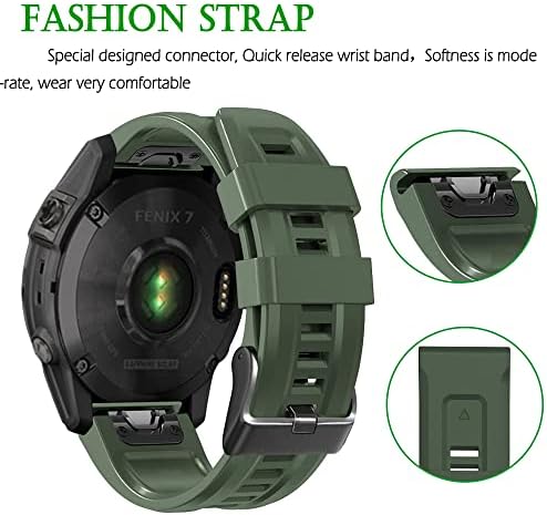Sawidee 26 mm Silicone Redução de Silicone Relógio Strap para Garmin Fenix ​​7x 6x 5x 3hr Watch EasyFit Wrist Strap for fenix 7 6 5