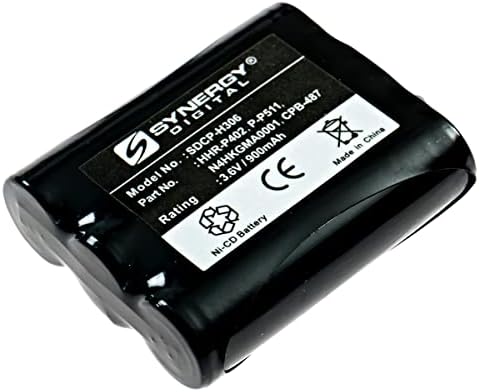 Baterias de telefone sem fio digital synergy, trabalha com o telefone Panasonic KX-TG2367 sem fio, compatível com a bateria Panasonic P-P511, combo-paco