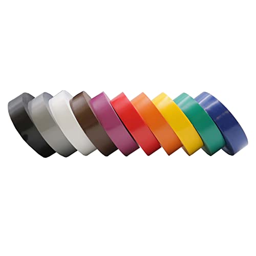 Pacote de amnsó AP-10960 de 10 fita elétrica de uso geral multicolor