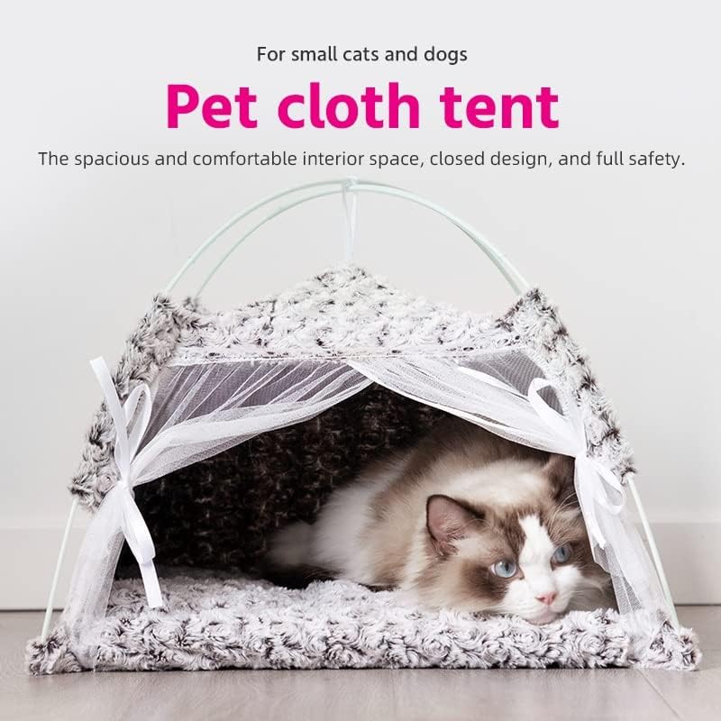 Friendlyss espessou a barraca de gato de gato quente tenda de animais de estimação de cachorro removível e lavável para cães