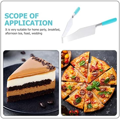 Upkoch color biscoito assado de comida gadget pan clipe pop servir pizza de servidor de espátula, torta, triangle pão aço de aço/kit