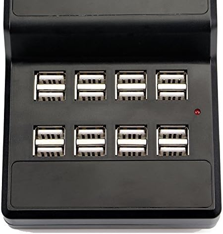 Carregador USB Rethtop, 16 Port Desktop Estação de carregamento USB para T130 TT101 TT105 TT106 TT108 TT109 TT122 TT110 Sistema de guia de turismo, retevis walkie talkies ou vários dispositivos usados ​​USB