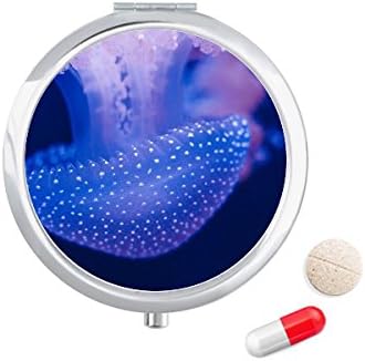 Jellyfish Marine Organism Tropical Sea Pill Case Pocket Medicine Box Caixa de armazenamento Distribuidor de contêiner