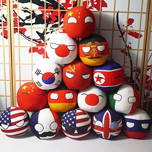 Bisavch Countryball Pluushies Polandball 3,9 polegadas de brinquedo de brinquedo de brinquedo Country Anime Cosplay Mini