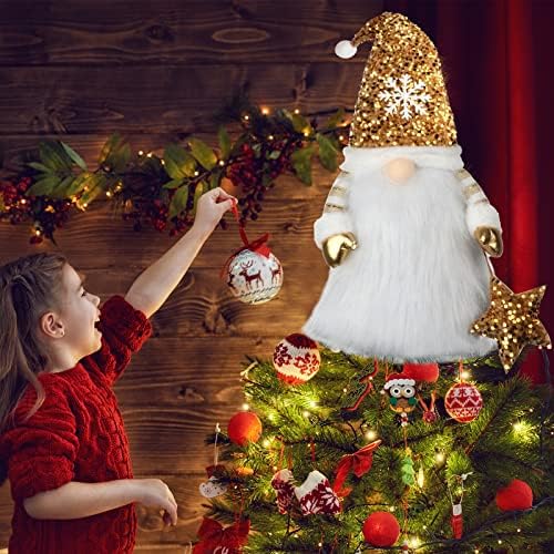 Luwkayeo natal gnomo luxuoso - grandes gnomos de natal decoração - férias de feriado de inverno sueco Santa Tomte Ornamento