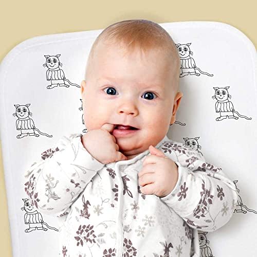 'Gato em um suéter' bebê arroto/pano de lavagem