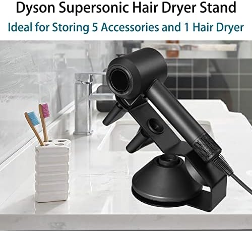 Dyson Hair Secer Solder, Dyson Hair Secer Stand, segura 5 acessórios para secador de cabelo, design magnético, proteção