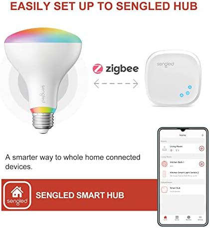 Lâmpadas inteligentes do zigbee shengled, hub inteligente necessário, trabalhe com o SmartThings Hub e o eco com hub embutido,