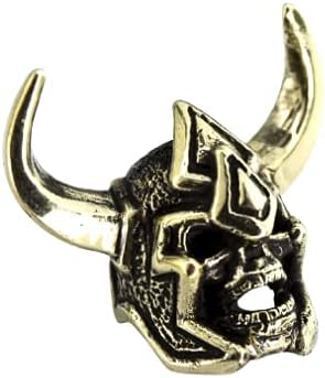 Paracord Bead Viking Berserk Skull Zombie - cordão de faca de paracord em bronze