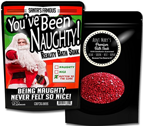 Você tem sido banheira travessa - Engraçado - Engraçado Papai Noel Sais de banho vermelho Presentes de Natal fofos Presentes engraçados