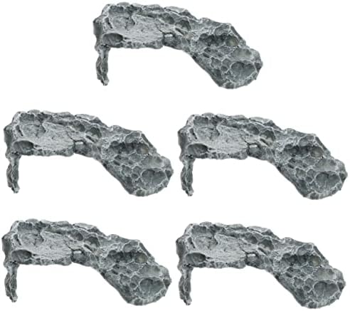 Patkaw 5pcs Turtle Reacarding Plataform Trinkets Stone Grey Resin