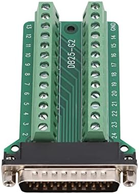Parafusos de bloco de terminal de 25 pinos, módulo de soquete do terminal de sinal conector da placa de terminal PCB para depuração