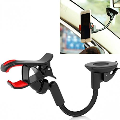 Easy One Hand Mount Mount Dash Windshield Suport para iPhone XR XS, Max, 6 7 8 6s, mais - Samsung Galaxy S8 S9, Plus,