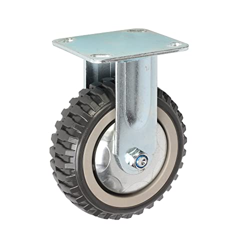 Uyoyous 6 '' rodas de rodízio industrial giratória giratória pesada 1760 lbs rolamento de esferas silencioso Roda sólida 360 ° Placa superior de rotação