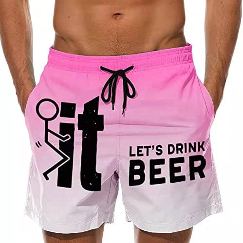 Shorts shorts masculinos de praia havaiana de praia drago de estampa tropical de férias de férias de férias de verão
