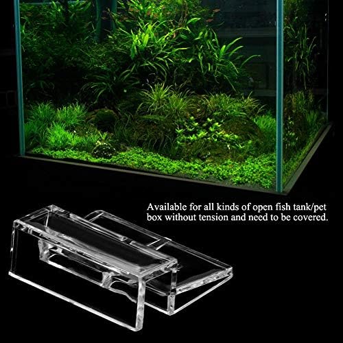 Hffheer 20pcs aquário tampa de vidro clipe de clipes de tampa universal acrílica para aquários sem aro Aquários de cor clara
