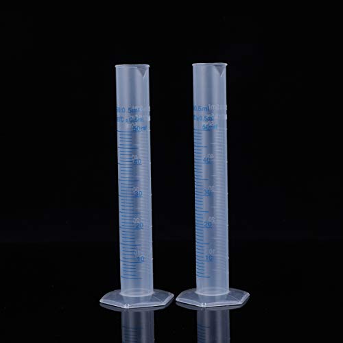 5pcs Flask Test Plastic School Use .xxcm para ferramentas de medição de loção Graduação ML Cilindro científico Experimentos