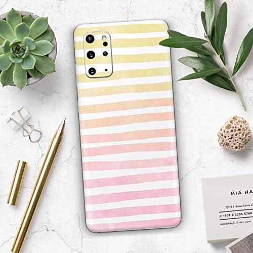 Design Skinz Gold to Pink Watercolor ombre Stripes Protetive Vinyl Decal