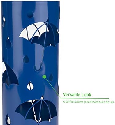 Mente Reader Metal Stand, guarda -chuva, azul