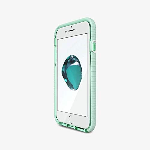 Tech21 EVO GEM Drop Proof Protective Case para iPhone SE 2020 / iPhone 8 / iPhone 7 / iPhone 6 - Ultra Thin Clear Back, Anti -Scratch