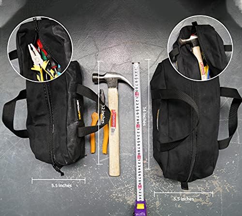 Melotough Multi Tool Pouch Small Tool Bag Zipper Bolsa Bolsas de Zíper + Canvas Ferramentas Utilitário Bolsas de Tote da