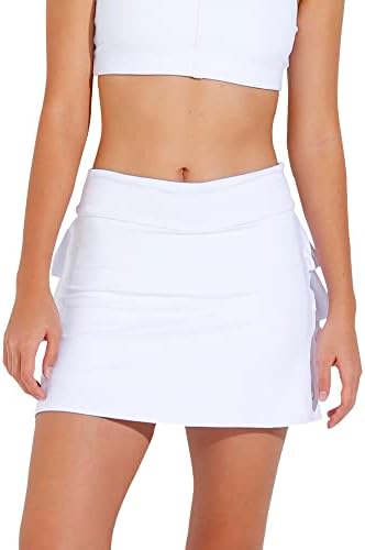 Dona Jo Shakira Skort/Salia para mulheres- Skort/saia atlética com shorts e bolsos- saia de tênis- saia de desgaste ativo