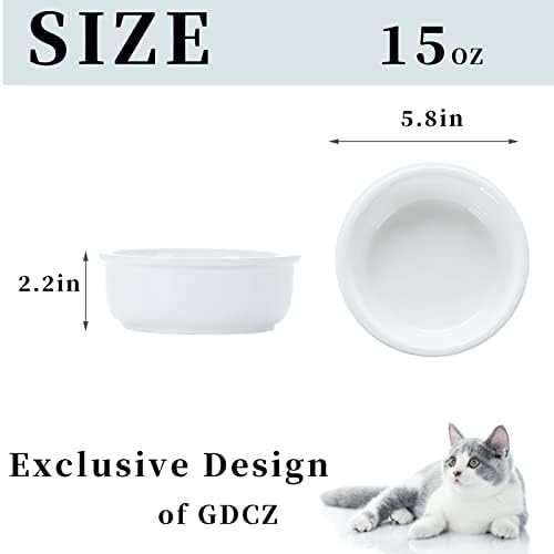 Cerâmica GDCZ criou tigelas de cachorro ou gato de 15 onças brancas