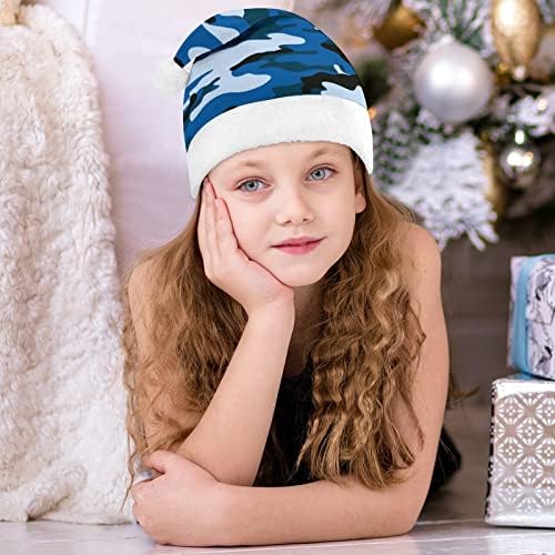 Camar azul marinho chapéu de Natal personalizado Hat de Papai Noel Decorações de Natal engraçadas