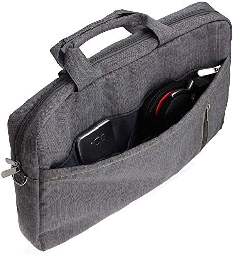 Navitech Gray Gray Premium Messenger Bag - Compatível com o Doux de 9 polegadas