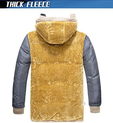 Jaqueta de inverno masculino de tacvasen com capa repelente de água à prova de vento espessura de esqui de neve parka