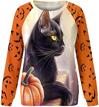 Roupas de outono feminino: camisetas femininas Faixa solta 3/4 camisas de manga Casual Tops redondos pescoço confortável blusas