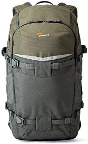 LowePro LP37016-PWW Flipside Trek BP 450 AW Backpack para câmera, cinza/verde escuro