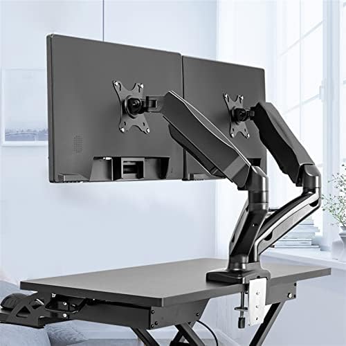 Suporte de montagem de desktop de monitor duplo sdgh para telas de LCD Rotação e inclinação de suporte de duas armas ajustável