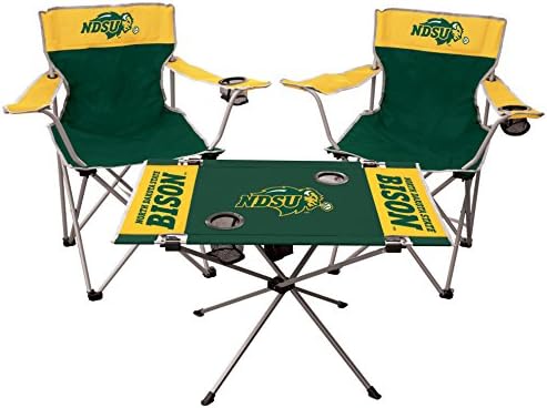 Rawlings NCAA Kit de porta traseira de 3 peças - inclui 2 cadeiras e 1 mesa -